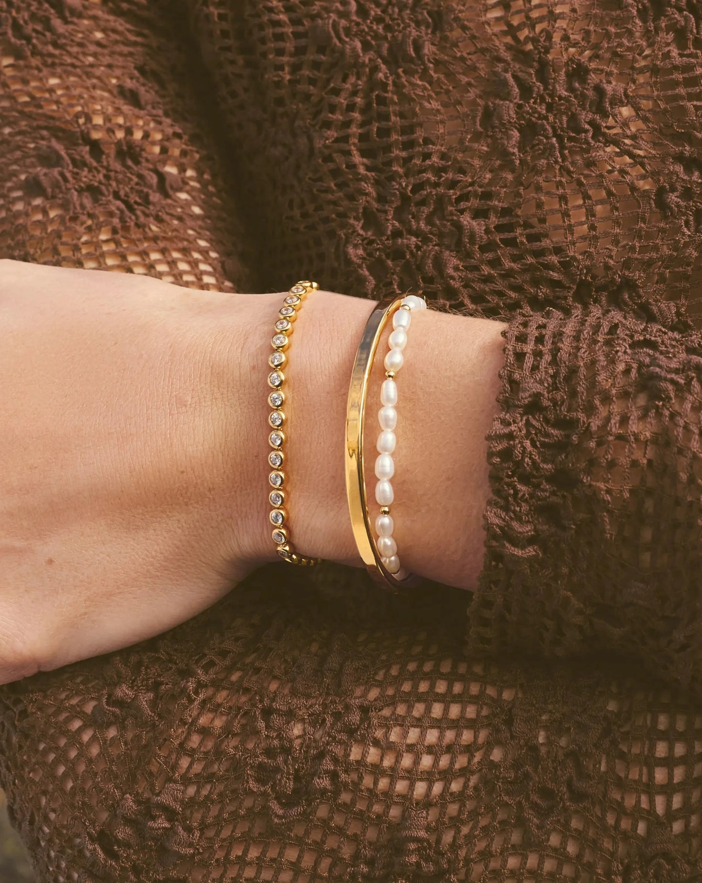 Tennis Round Bracelet | 18ct Gold Vermeil Cubic Zirconia Bracelets Missoma