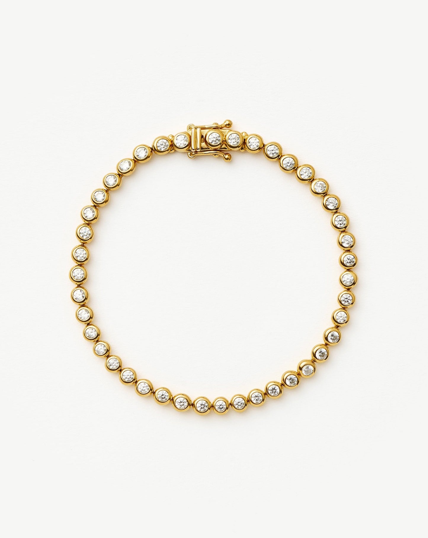 Tennis Round Bracelet | 18ct Gold Vermeil Cubic Zirconia Bracelets Missoma