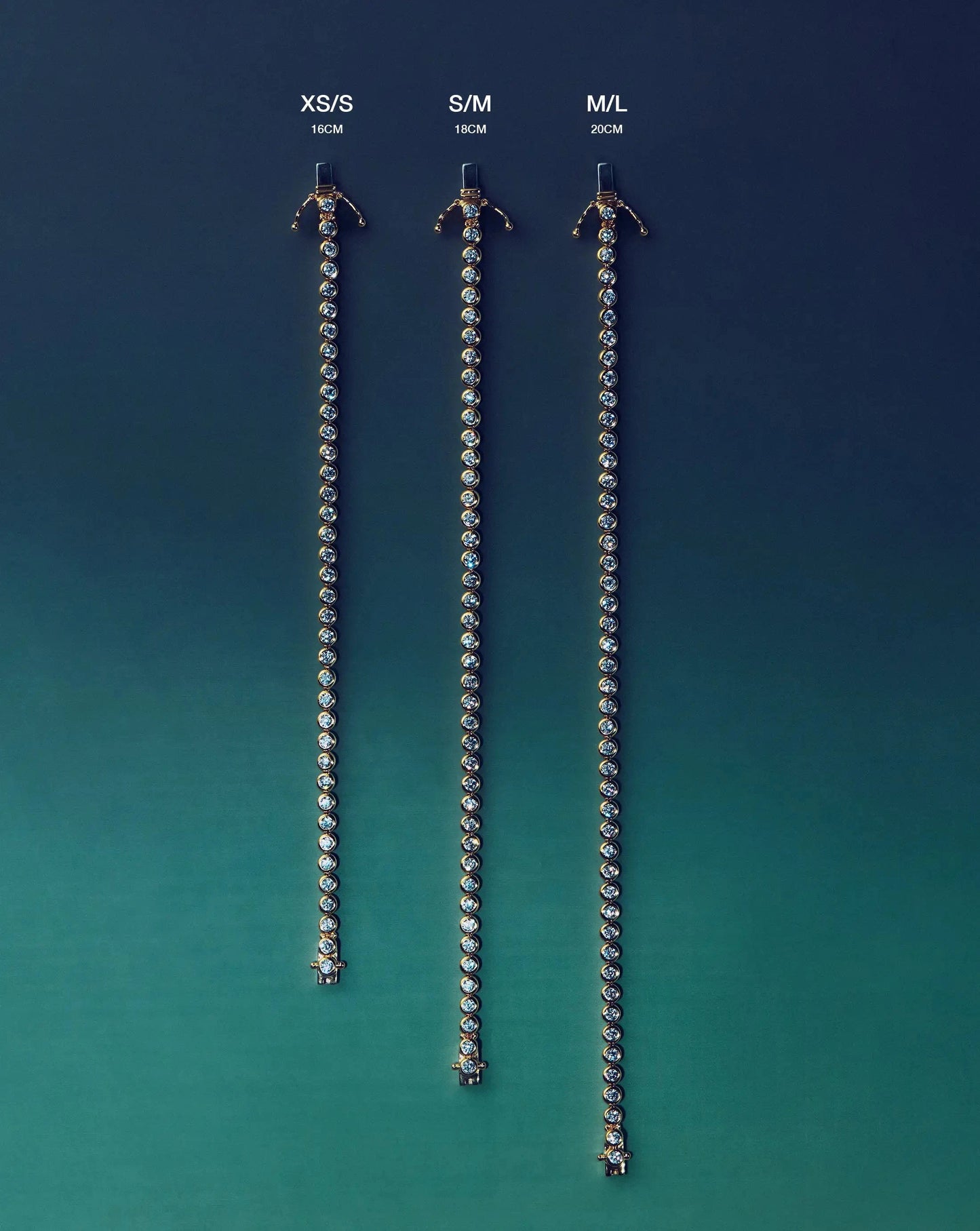 Tennis Round Bracelet | Sterling Silver/Sapphire Blue Nano-crystal Bracelets Missoma