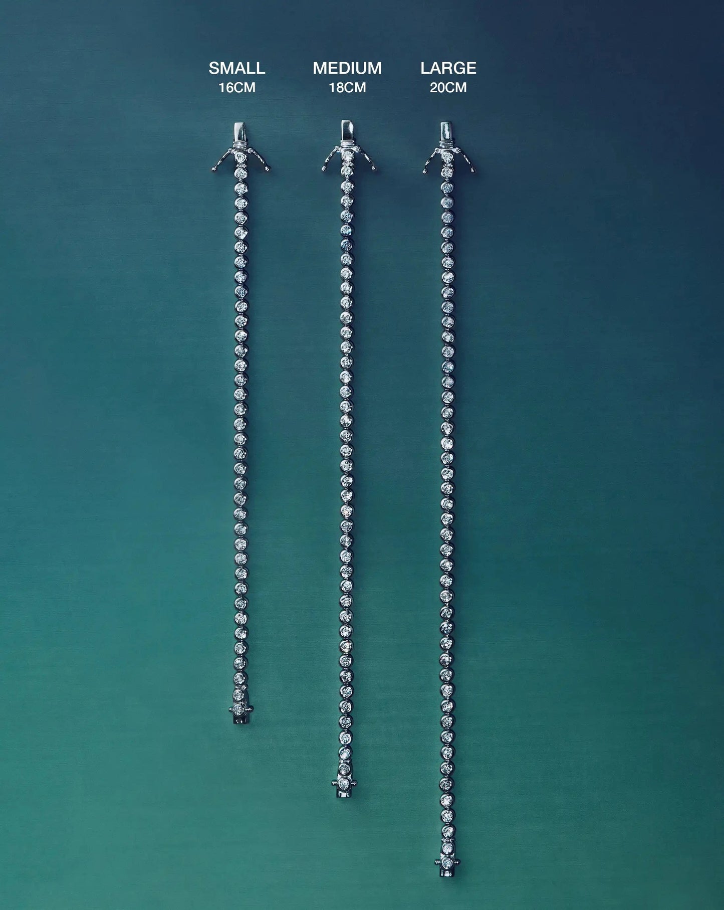 Tennis Round Bracelet | Sterling Silver/Sapphire Blue Nano-crystal Bracelets Missoma