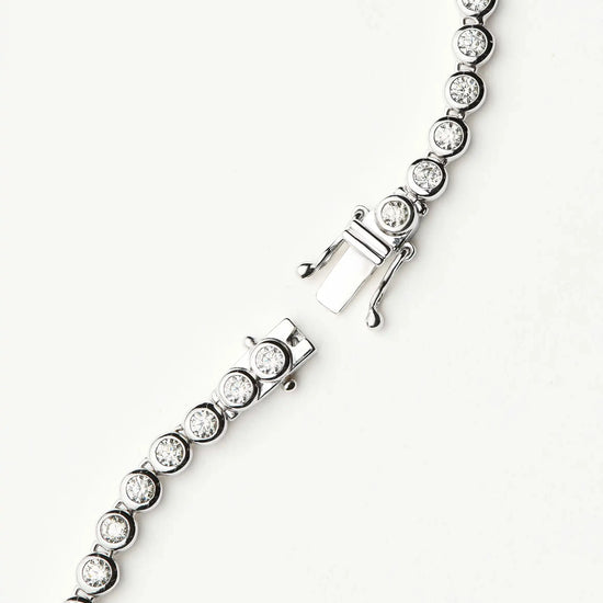 Tennis Round Necklace | Silver Plated/Cubic Zirconia Necklaces Missoma