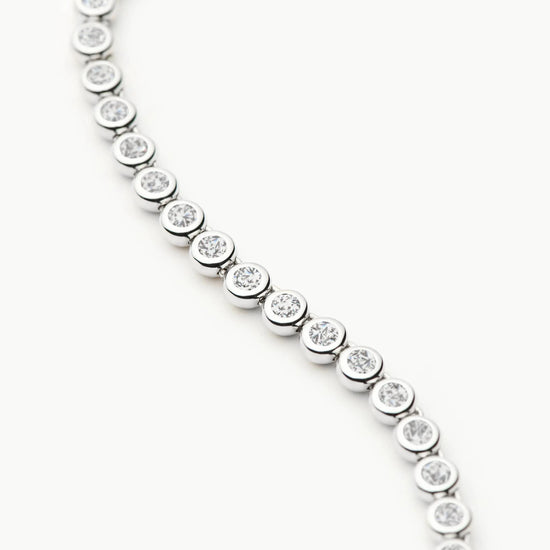 Tennis Round Necklace | Silver Plated/Cubic Zirconia Necklaces Missoma