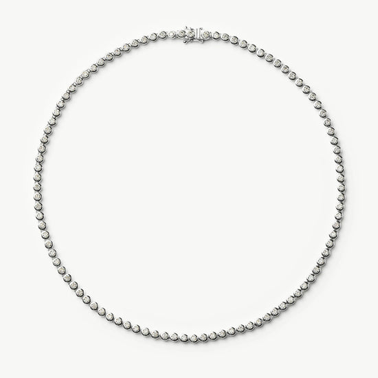 Tennis Round Necklace | Silver Plated/Cubic Zirconia Necklaces Missoma