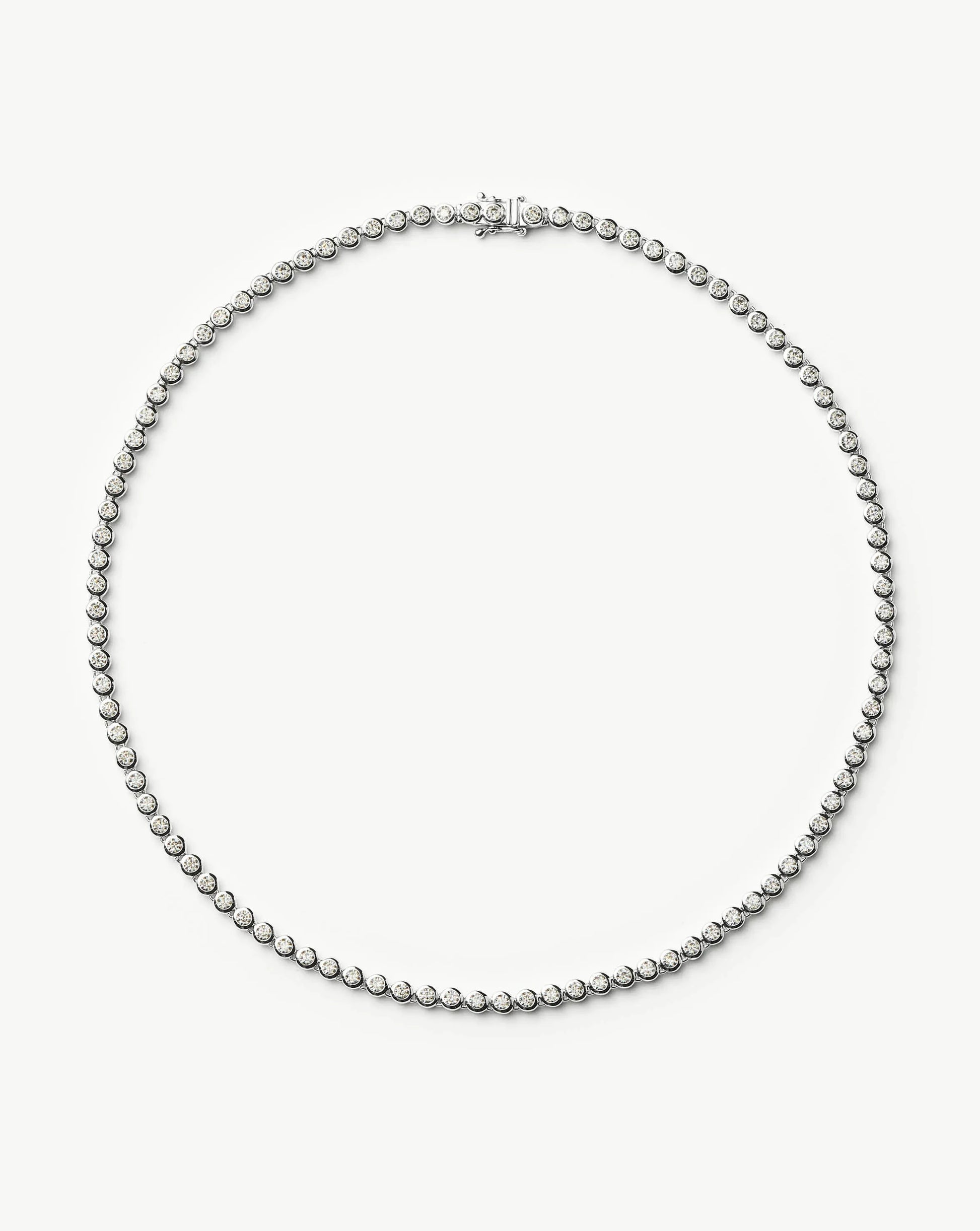 Tennis Round Necklace | Silver Plated/Cubic Zirconia Necklaces Missoma