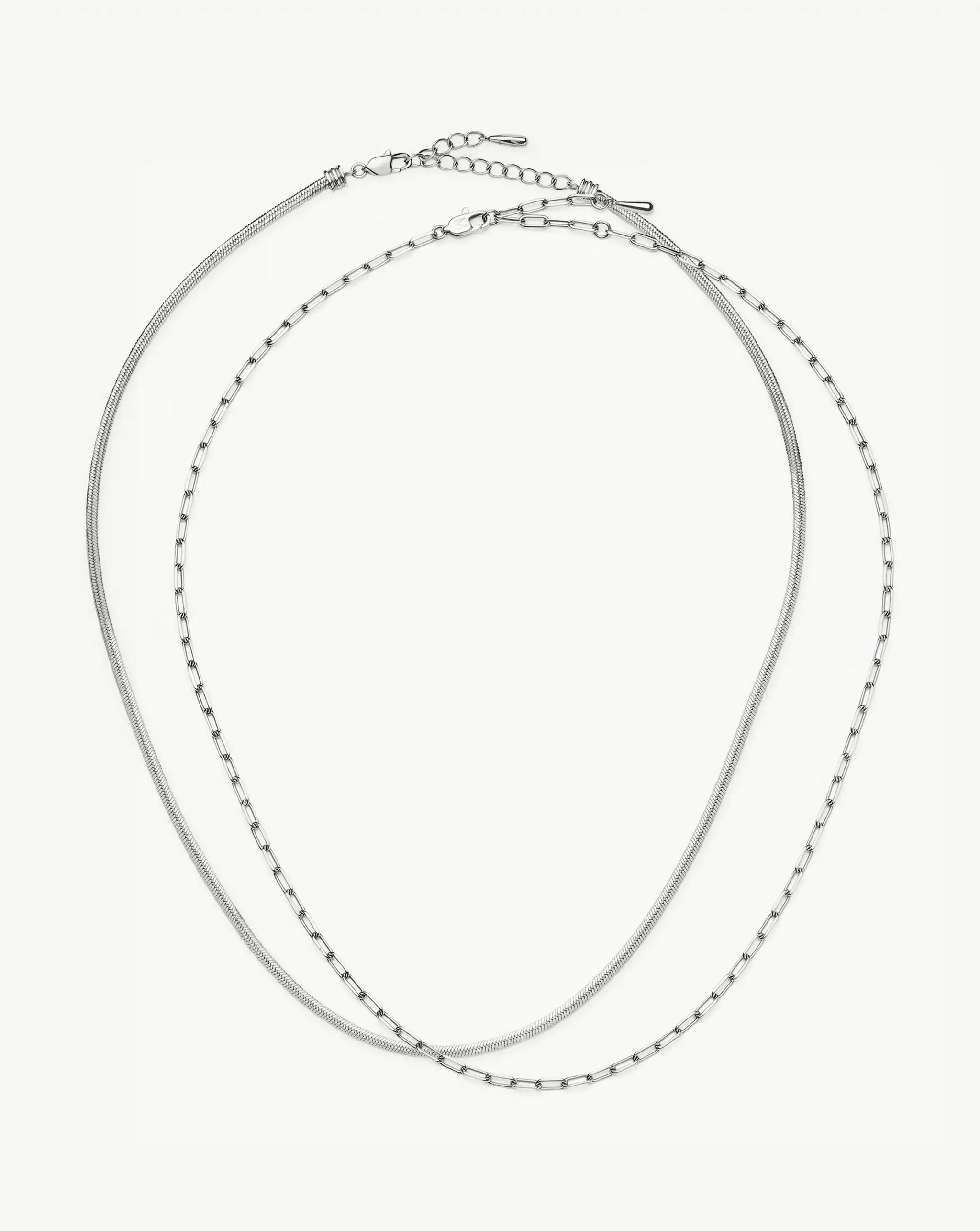 The Go-To Necklace Set | Platinum Plated Necklaces Missoma