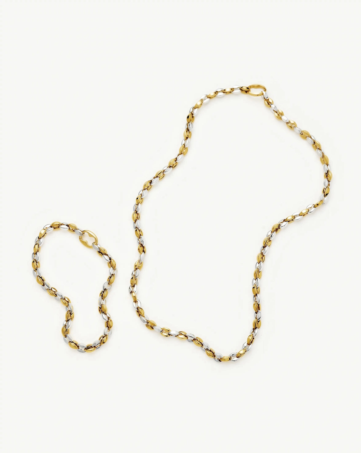 The Mixed Metal Chain Set | Mixed Metal Necklace Sets Missoma
