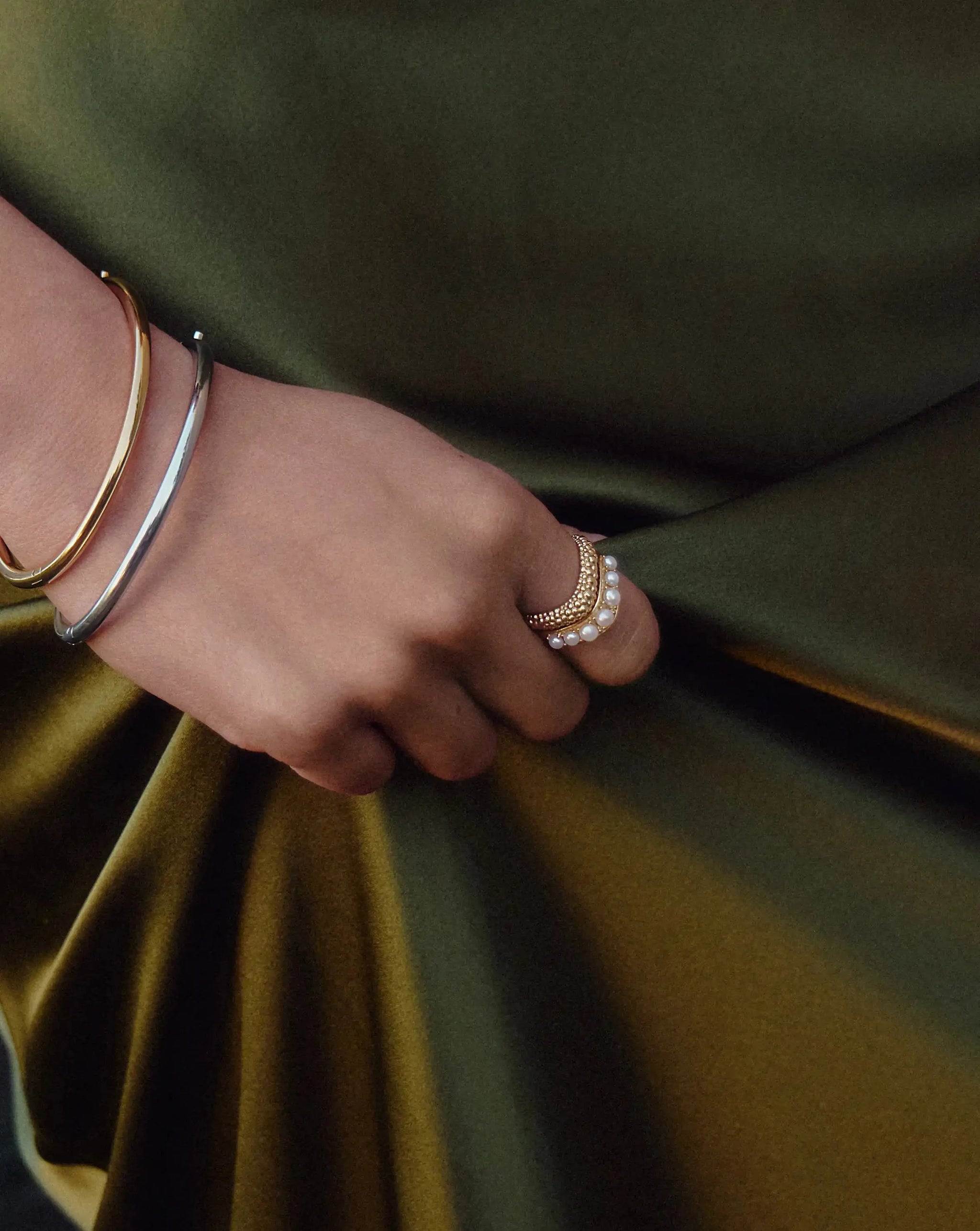 The Pearl-fect Stacking Ring Set | 18ct Gold Plated/Pearl Rings Missoma