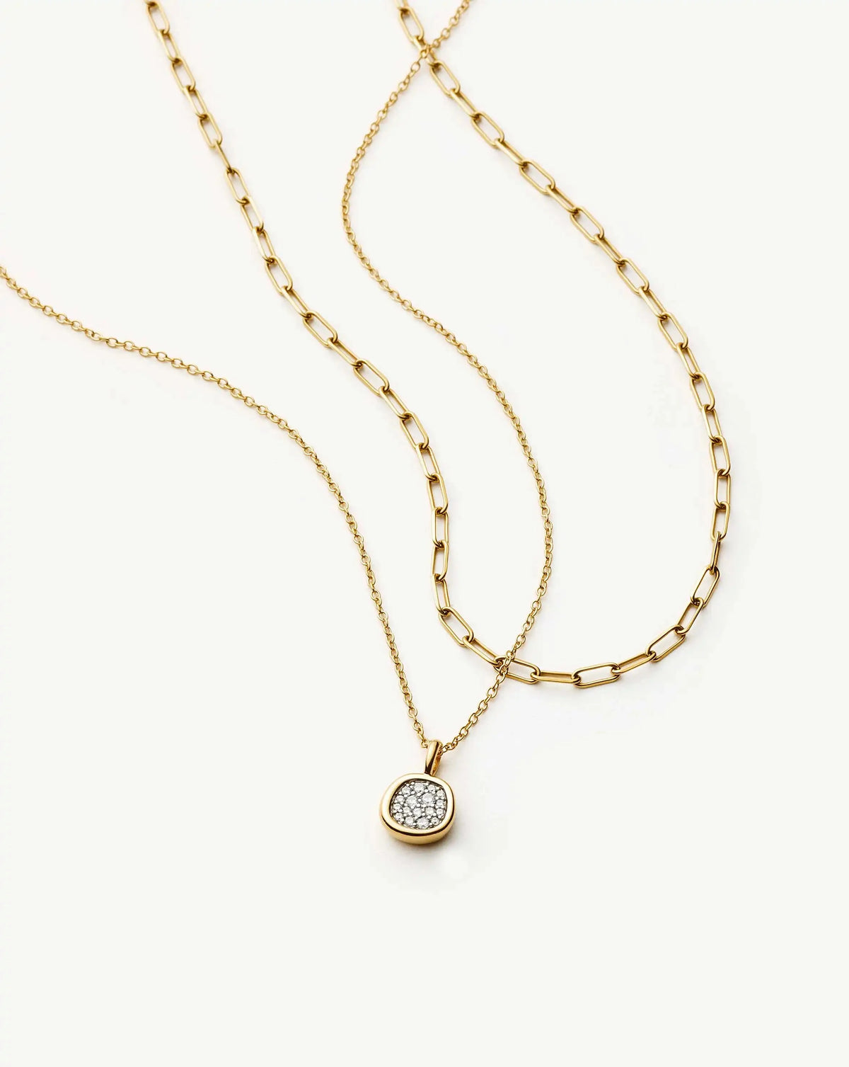 The Treat Yourself Necklace Set | 18ct Gold Plated/Cubic Zirconia Necklace Sets Missoma