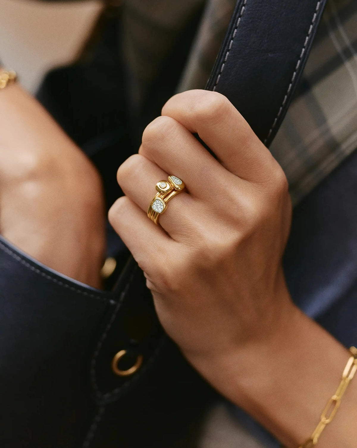 The Ultimate Triple Ring Set | 18ct Gold Plated/Cubic Zirconia Ring Sets Missoma