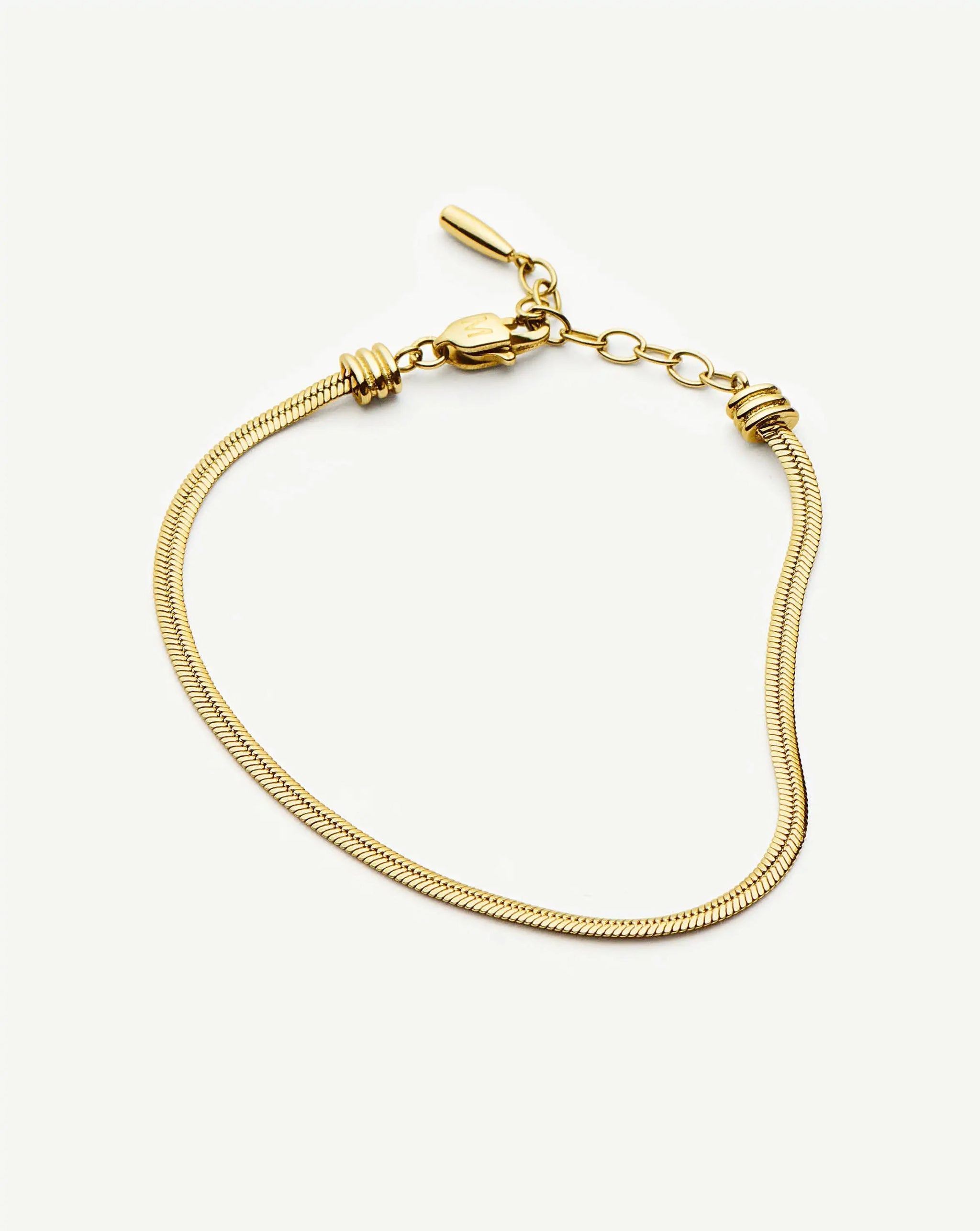 Thin Snake Chain Bracelet | 18ct Gold Plated Bracelets Missoma