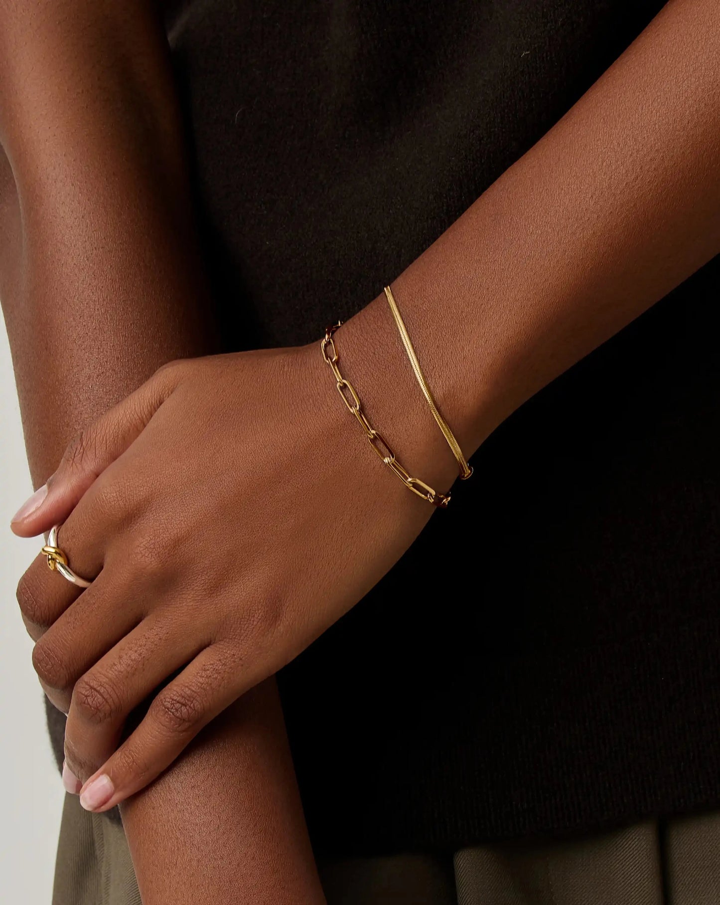 Thin Snake Chain Bracelet | 18ct Gold Plated Bracelets Missoma