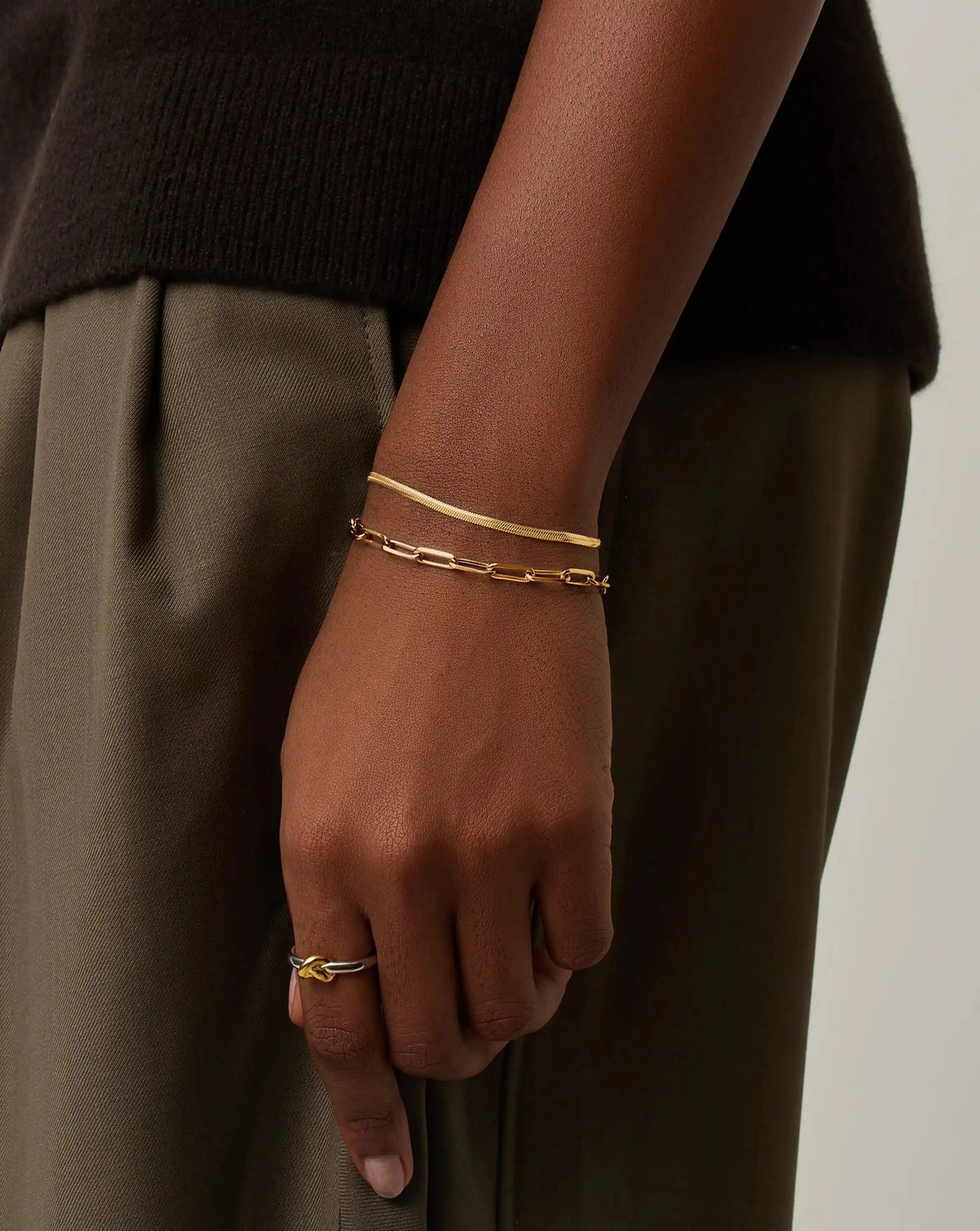 Thin Snake Chain Bracelet | 18ct Gold Plated Bracelets Missoma