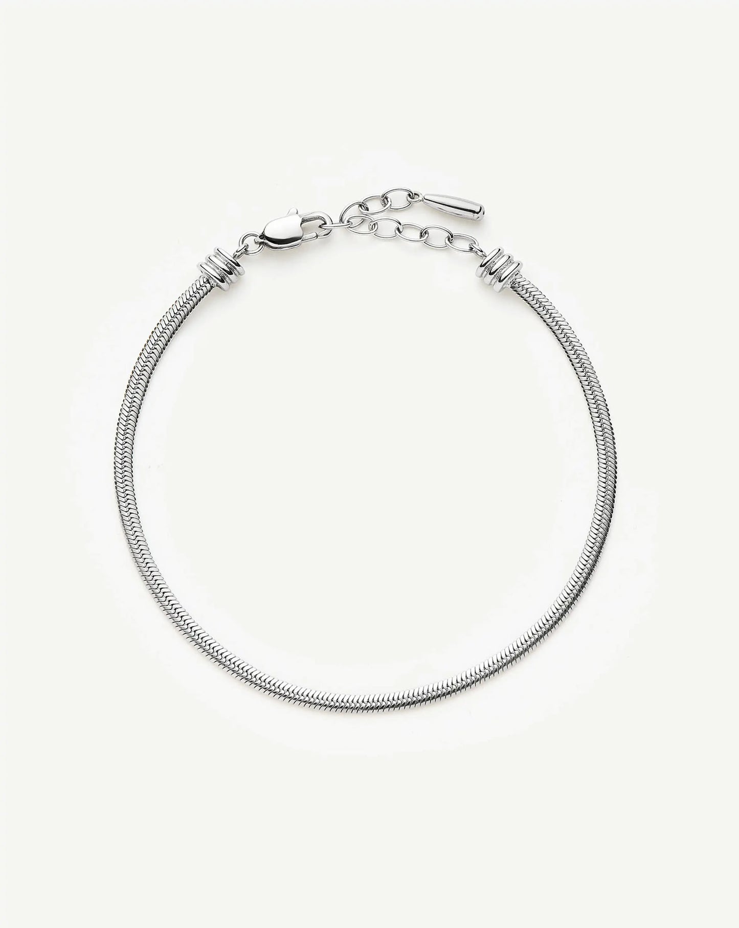 Thin Snake Chain Bracelet | Platinum Plated Bracelets Missoma