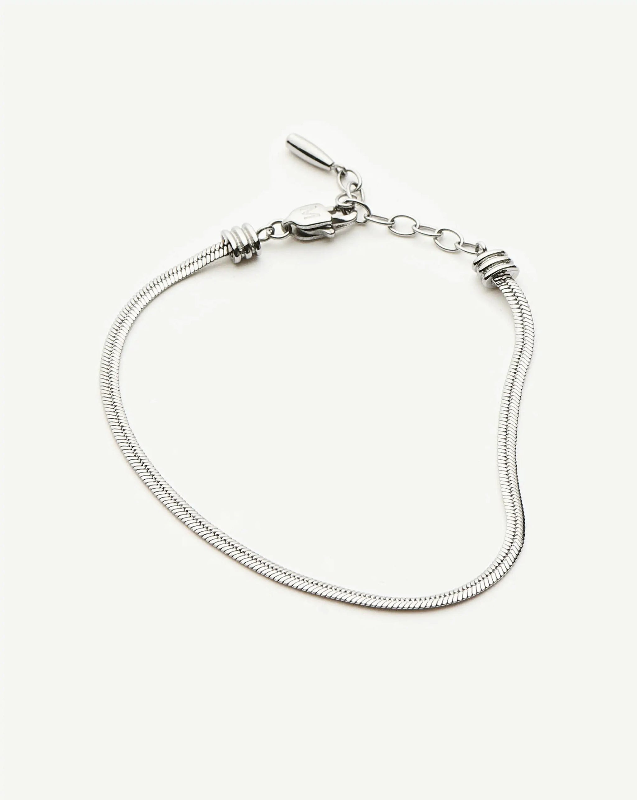 Thin Snake Chain Bracelet | Platinum Plated Bracelets Missoma