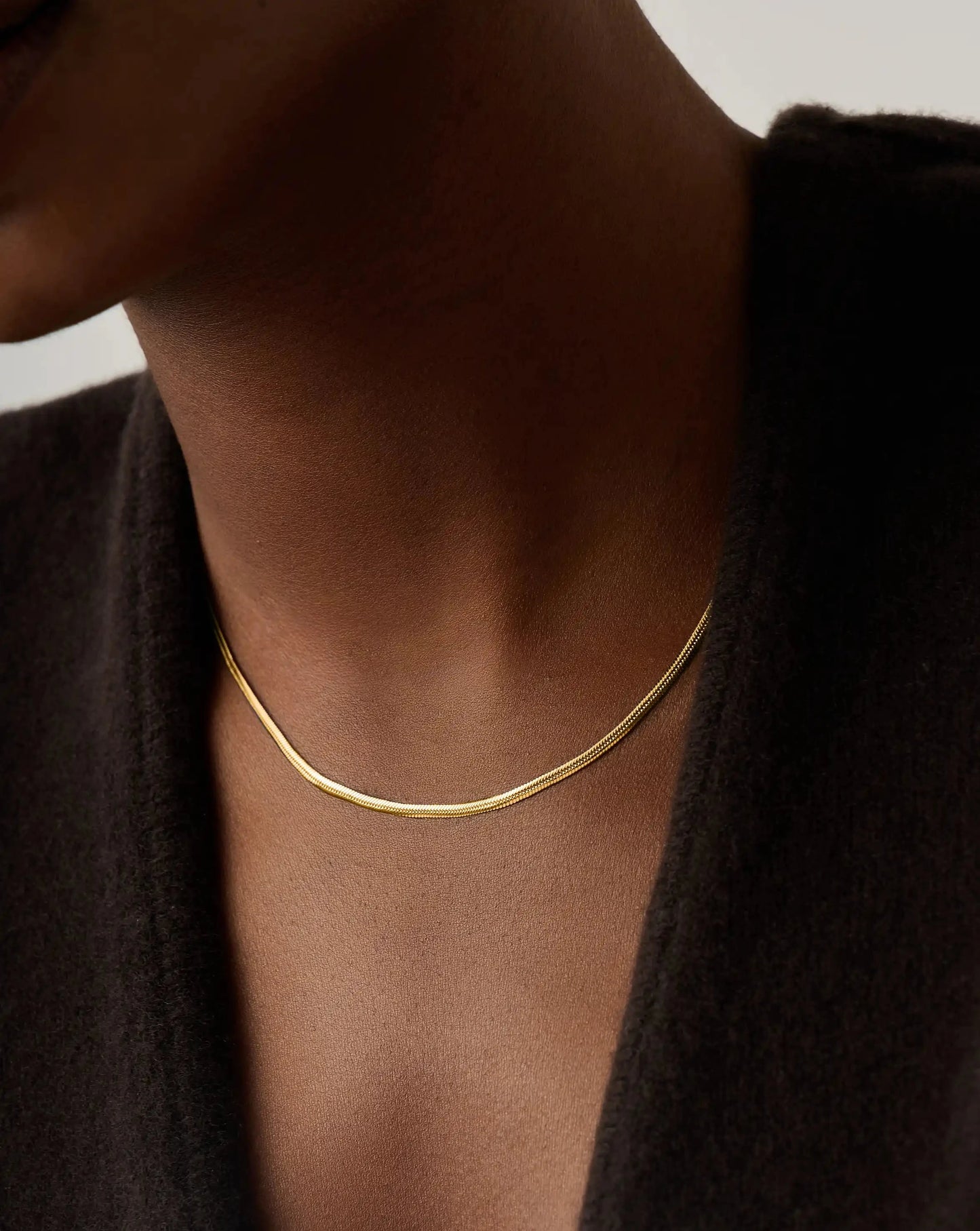 Thin Snake Chain Necklace | 18ct Gold Plated Necklaces Missoma