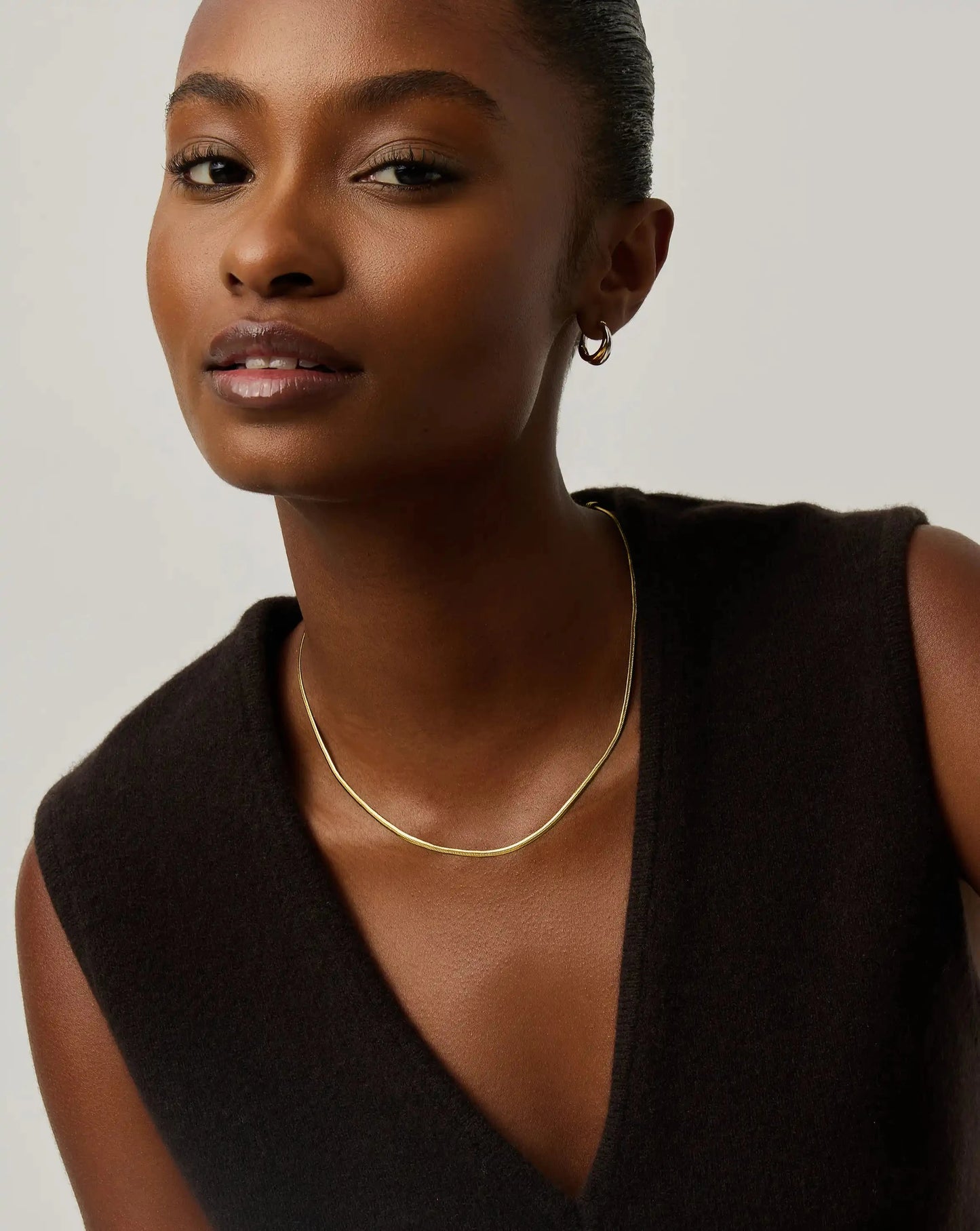 Thin Snake Chain Necklace | 18ct Gold Plated Necklaces Missoma