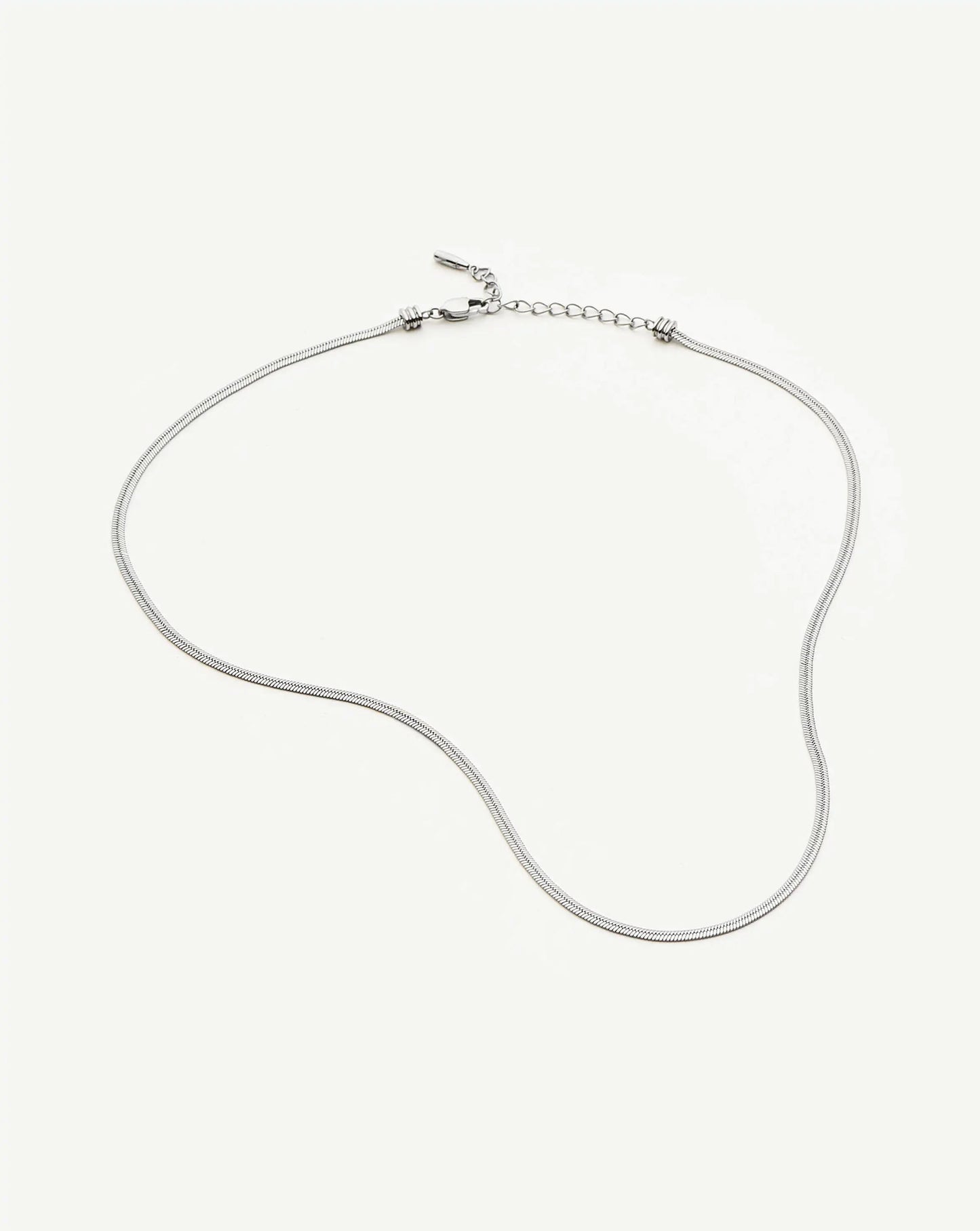 Thin Snake Chain Necklace | Platinum Plated Necklaces Missoma