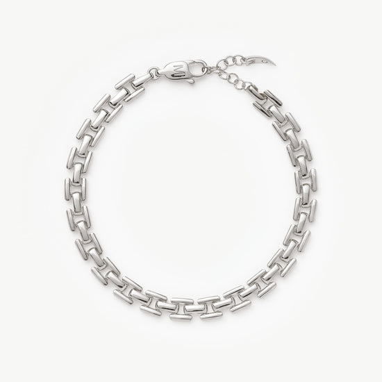 Timepiece Link Chain Bracelet | Silver Plated Bracelets Missoma