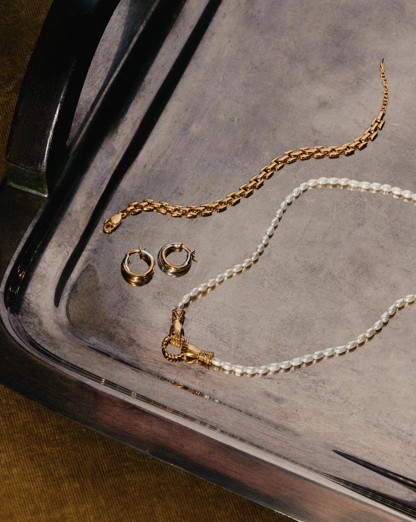 Timepiece Wide Chain Bracelet | 18ct Gold Plated Bracelets Missoma