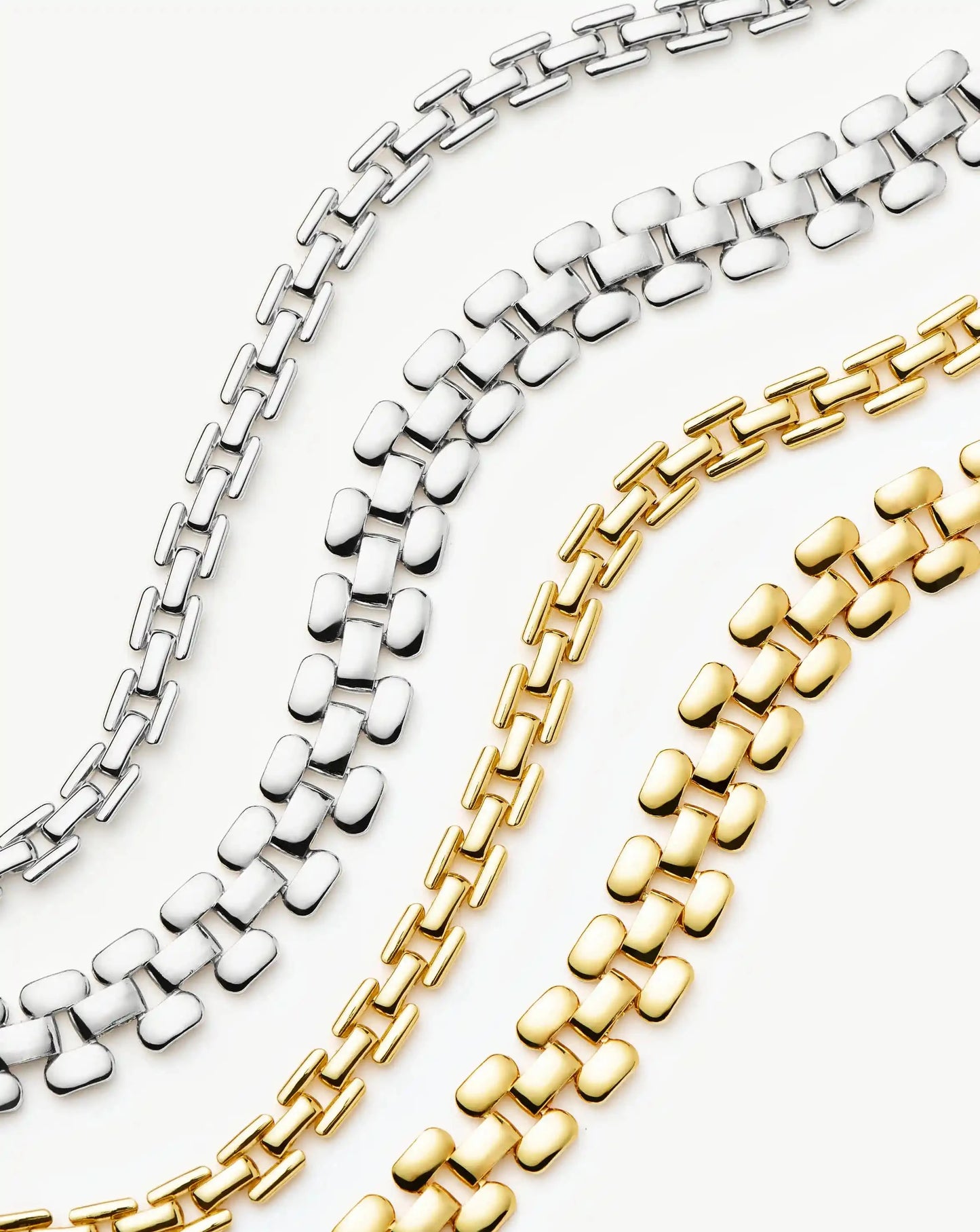 Timepiece Wide Chain Bracelet | 18ct Gold Plated Bracelets Missoma
