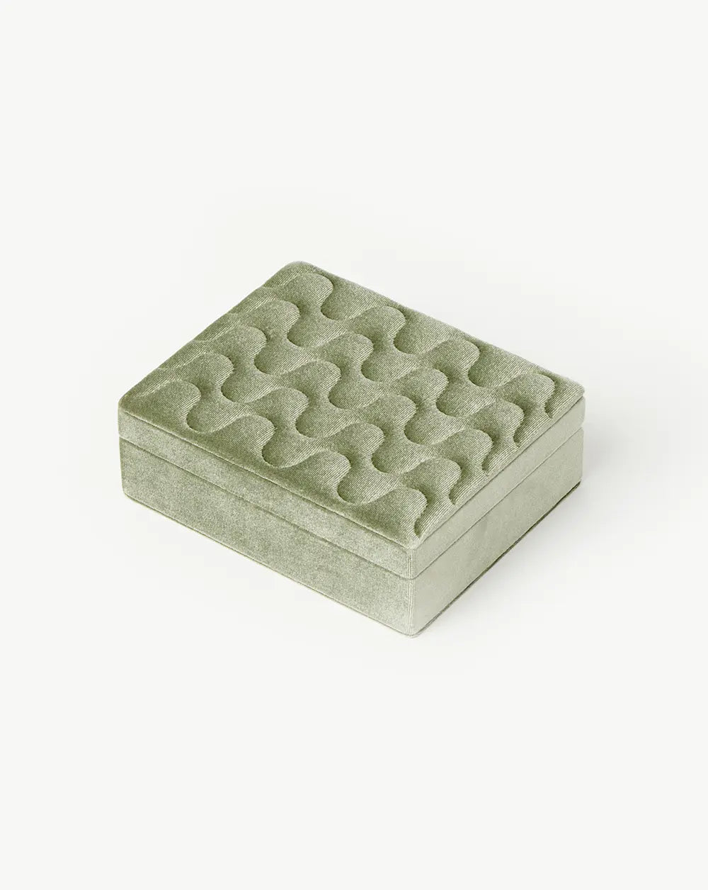 Velvet Jewellery Box | Sage Green Accessories Missoma
