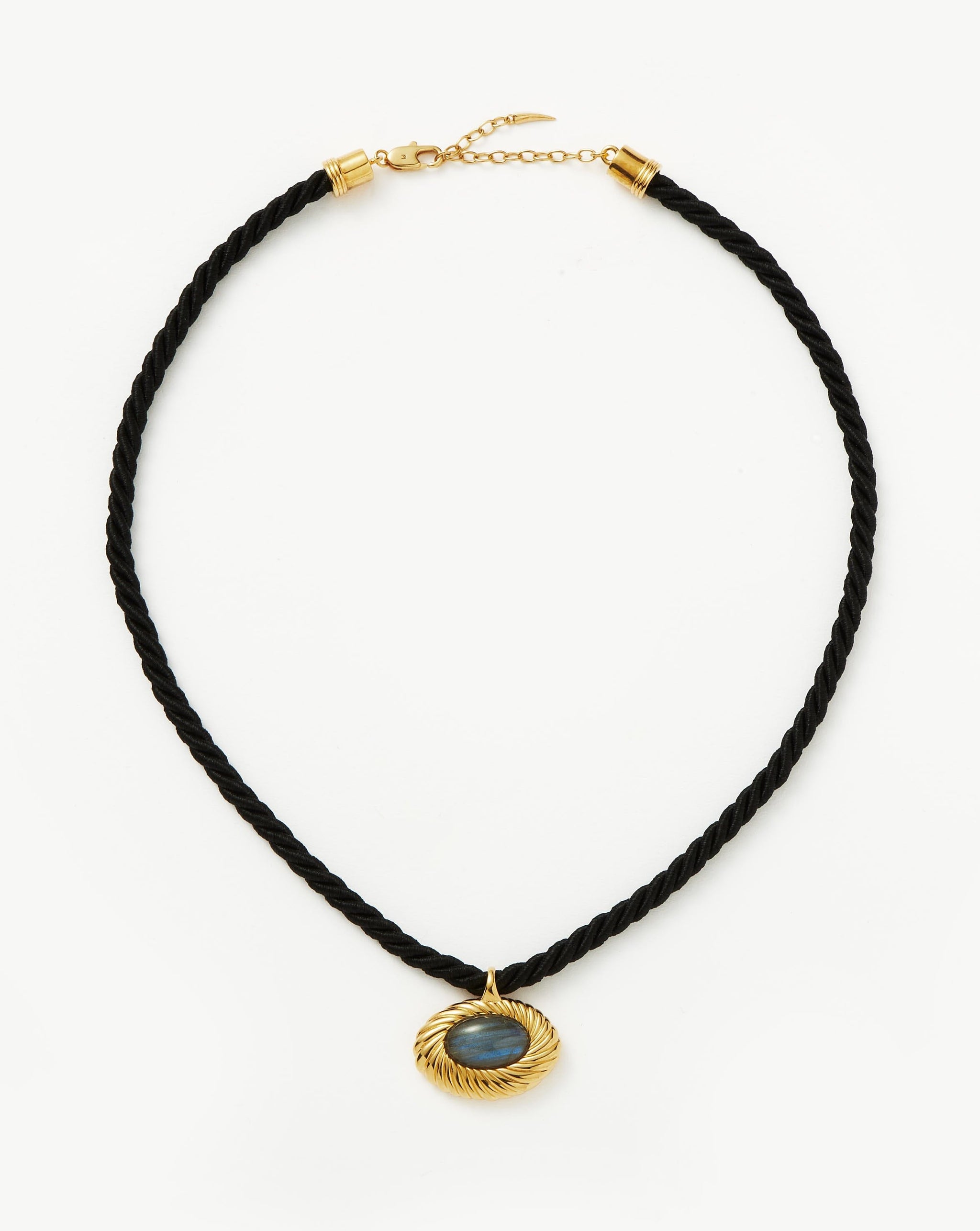 Wavy Ridge Caspia Gemstone Cord Necklace Necklaces Missoma