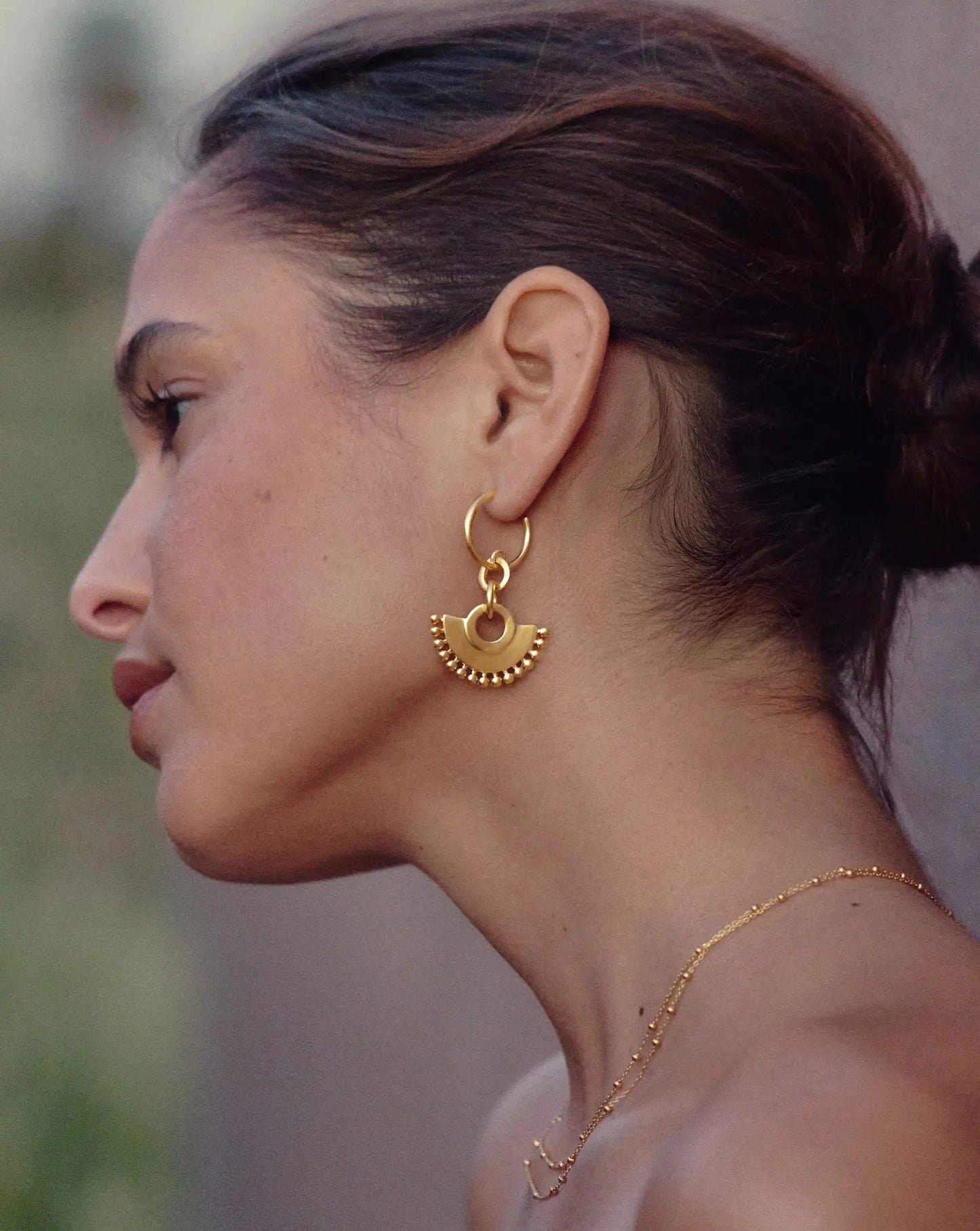 Zenyu Fan Chandelier Hoop Earrings Earrings Missoma