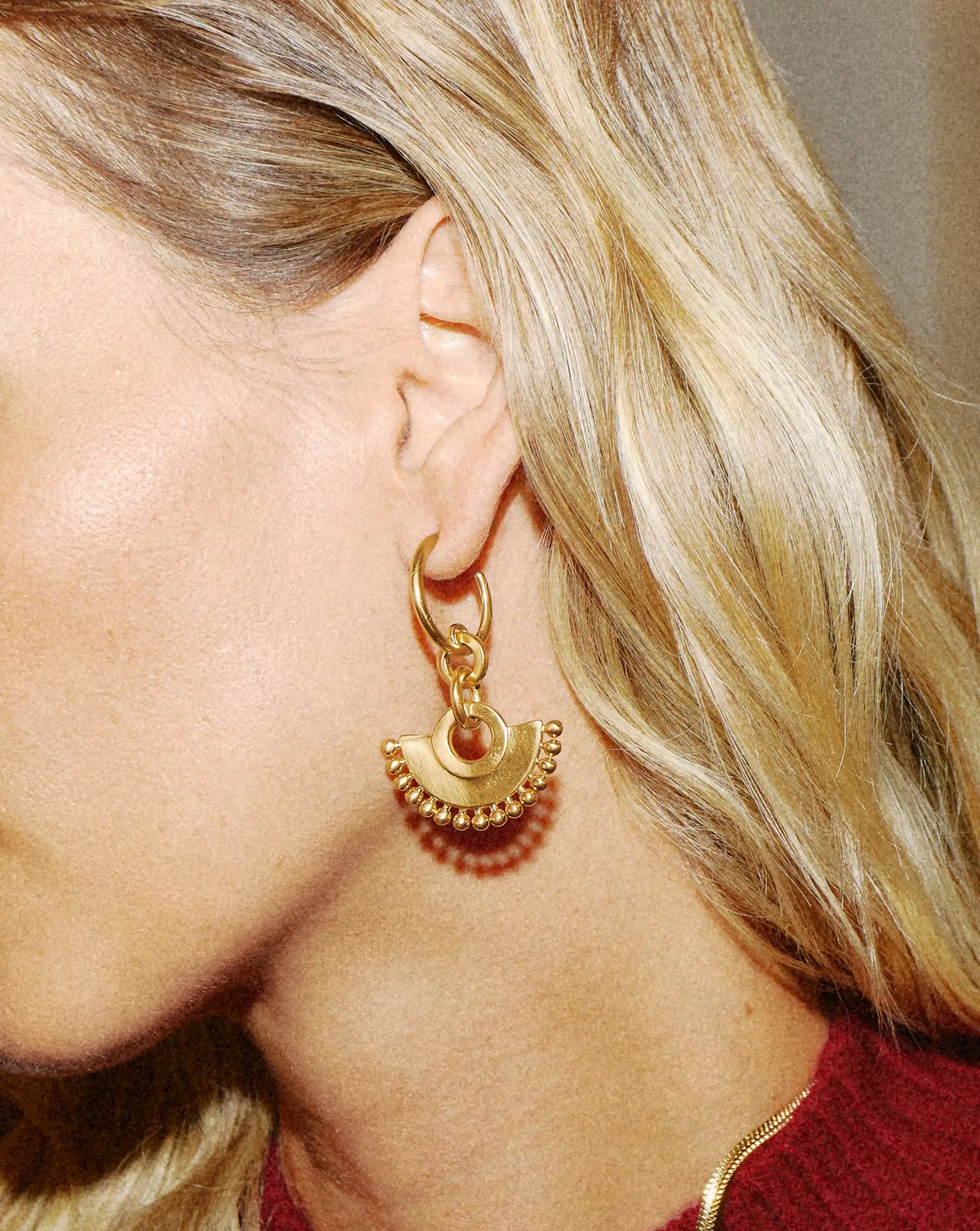 Zenyu Fan Chandelier Hoop Earrings Earrings Missoma