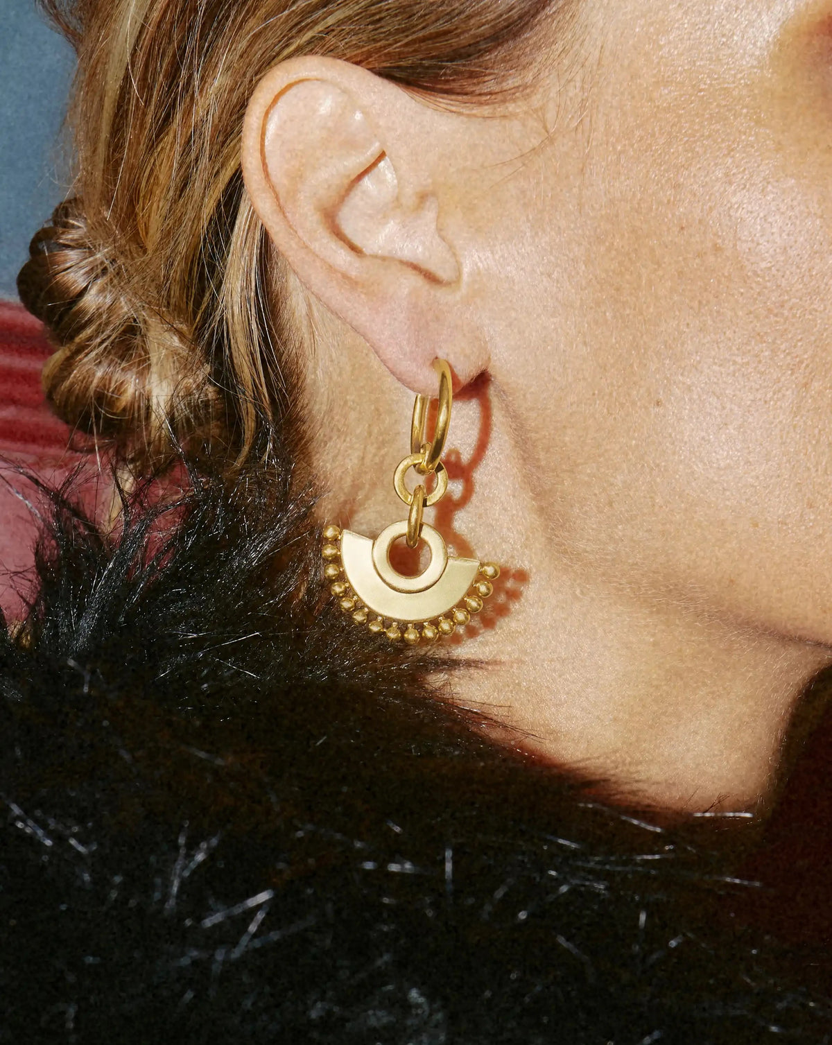 Zenyu Fan Chandelier Hoop Earrings Earrings Missoma