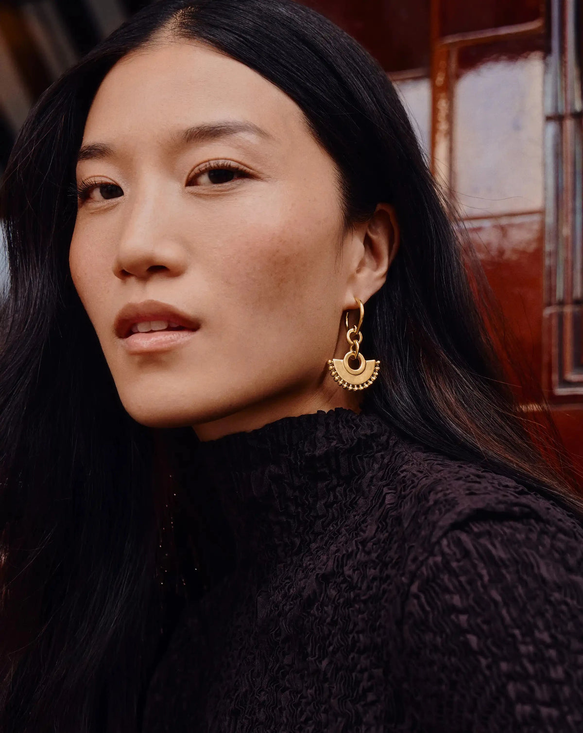 Zenyu Fan Chandelier Hoop Earrings Earrings Missoma