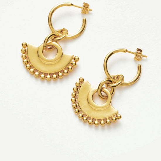 Zenyu Fan Chandelier Hoop Earrings Earrings Missoma