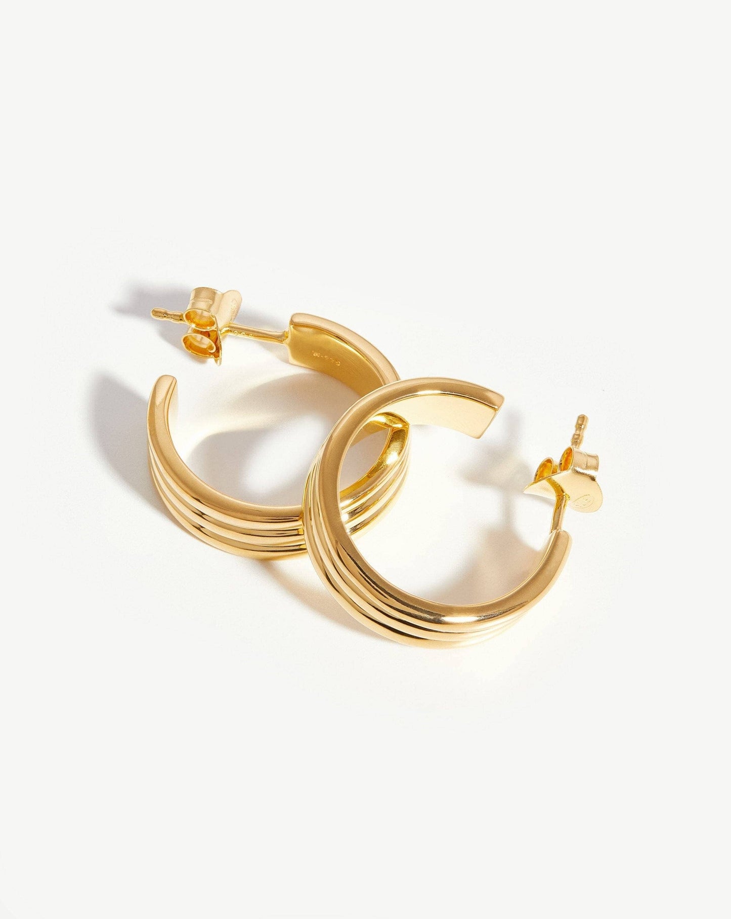 Ancien Hoop Earrings | 18ct Gold Plated Vermeil Earrings Missoma