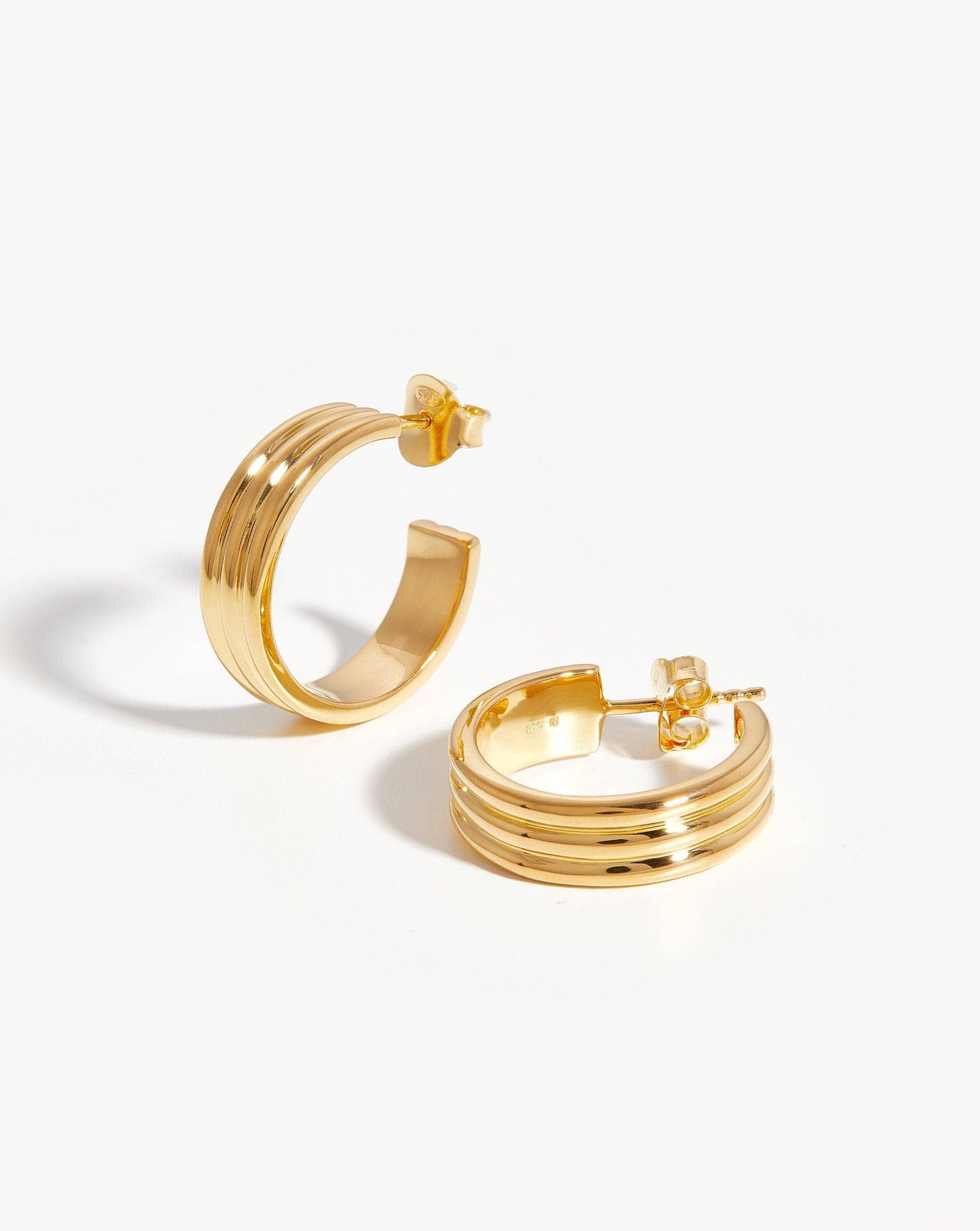 Ancien Hoop Earrings | 18ct Gold Plated Vermeil Earrings Missoma