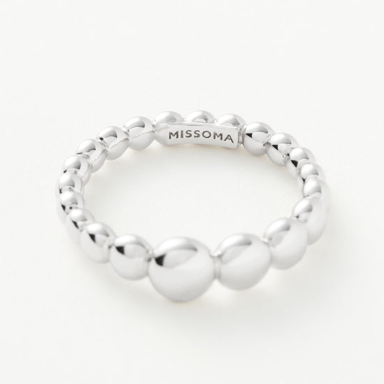 Articulated Beaded Stacking Ring | Sterling Silver Rings Missoma
