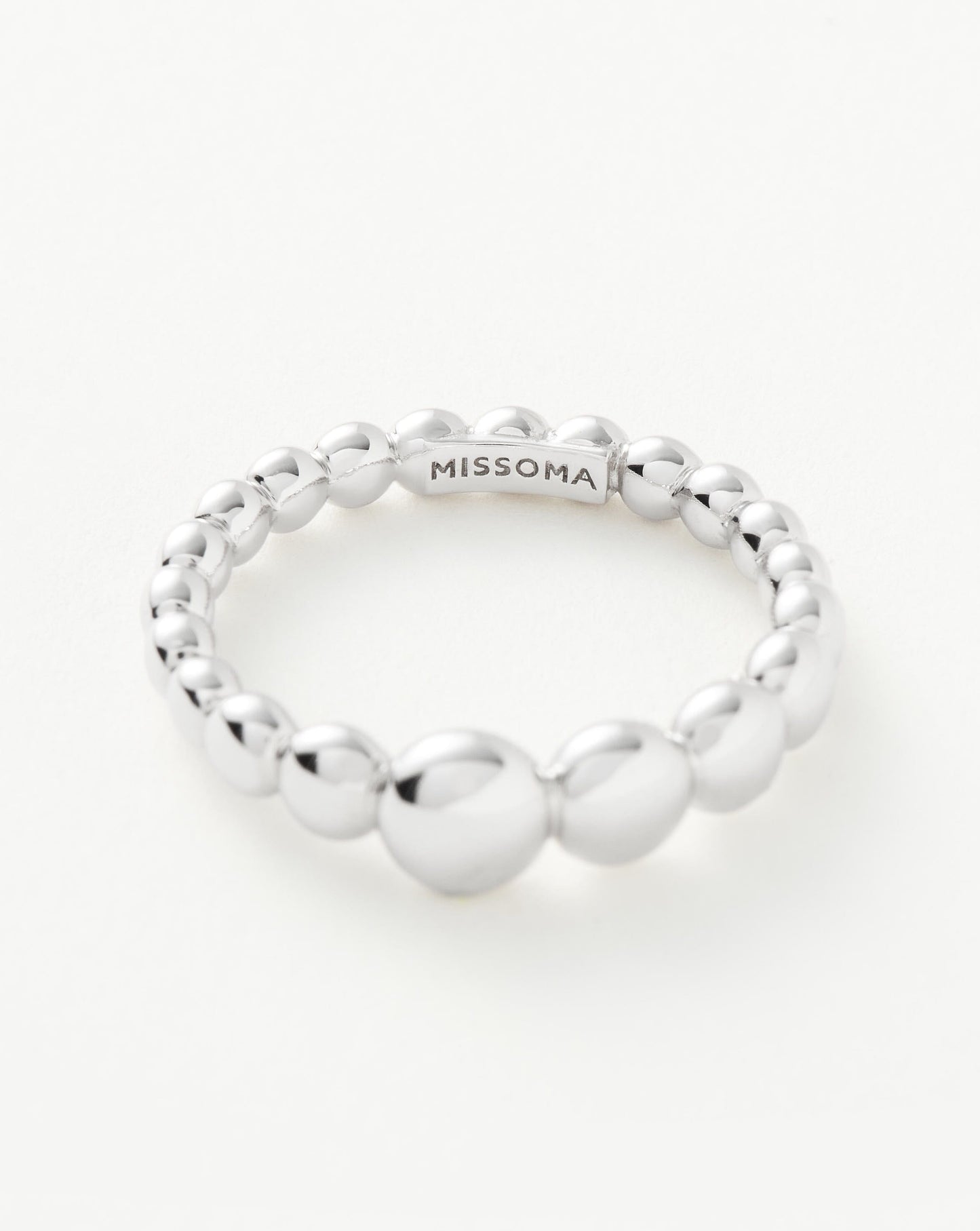 Articulated Beaded Stacking Ring | Sterling Silver Rings Missoma