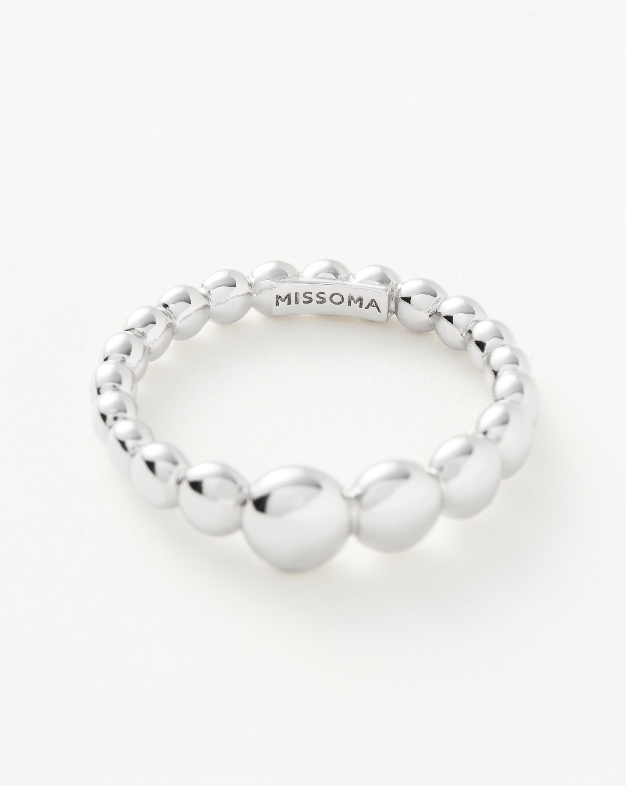 Articulated Beaded Stacking Ring | Sterling Silver Rings Missoma