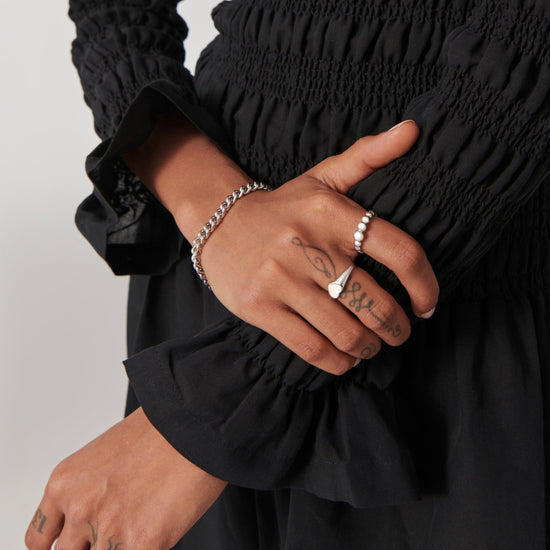 Articulated Beaded Stacking Ring | Sterling Silver Rings Missoma