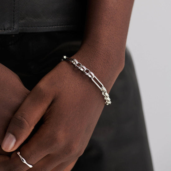 Axiom Chain Bracelet | Silver Plated Bracelets Missoma