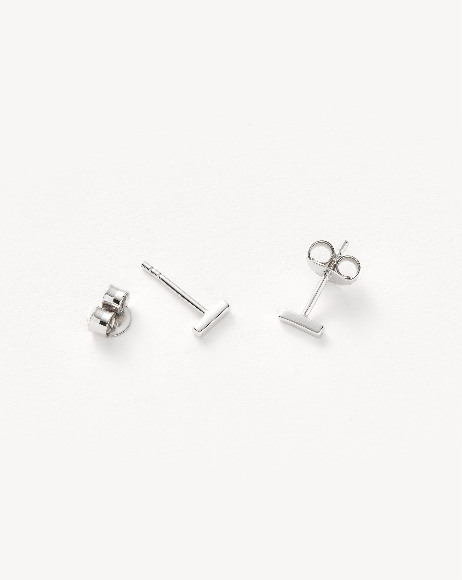 Bar Stud Earrings | Sterling Silver Earrings Missoma