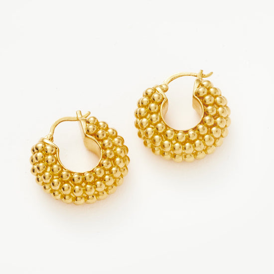 Baya Hoop Earrings | 18ct Gold Plated Earrings Missoma