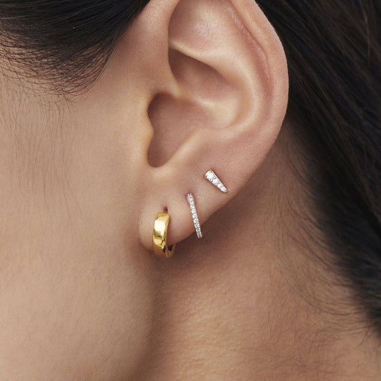 Celestial Pave Spike Stud Earrings | 18ct Gold Plated Vermeil/Cubic Zirconia Earrings Missoma