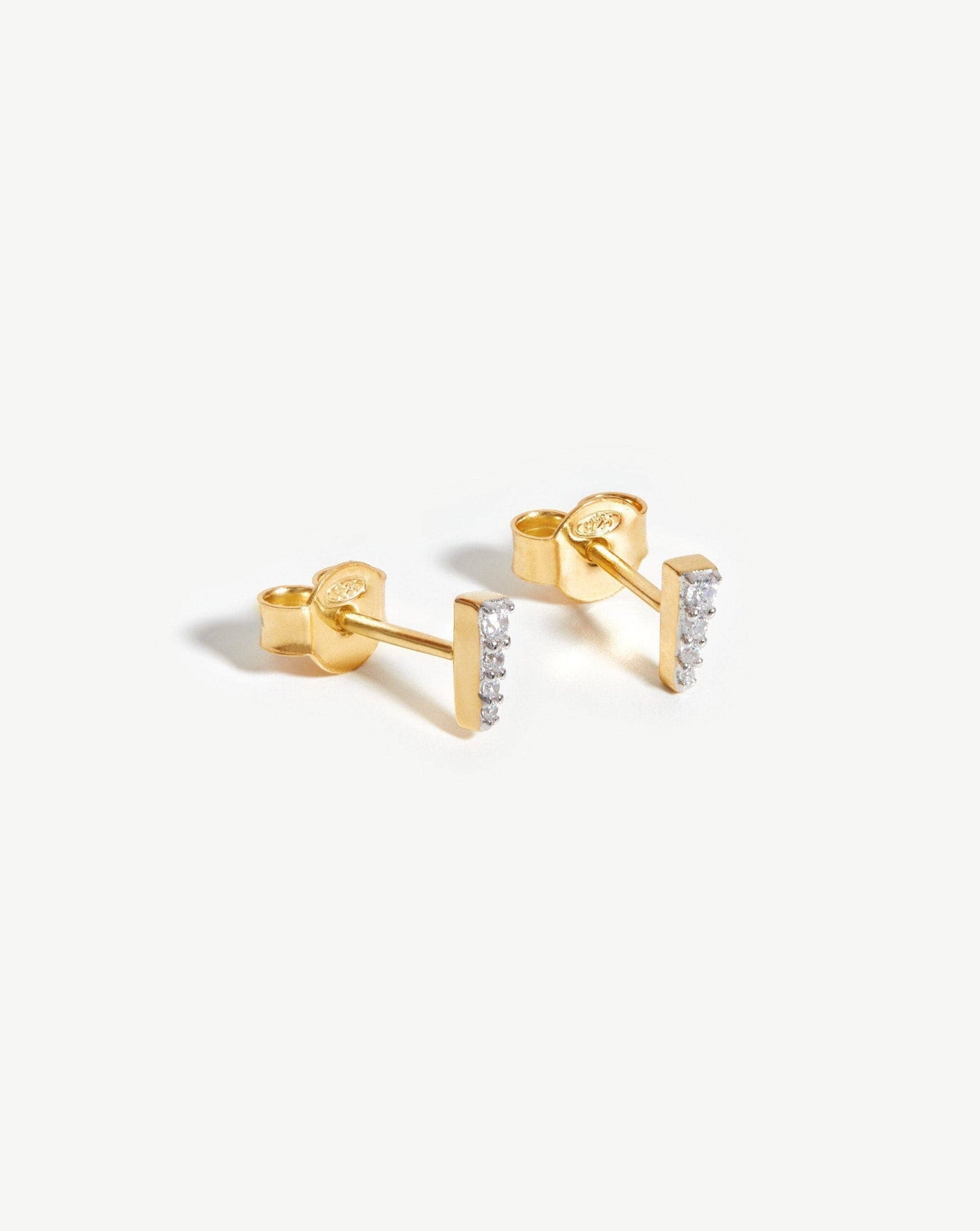 Celestial Pave Spike Stud Earrings | 18ct Gold Plated Vermeil/Cubic Zirconia Earrings Missoma