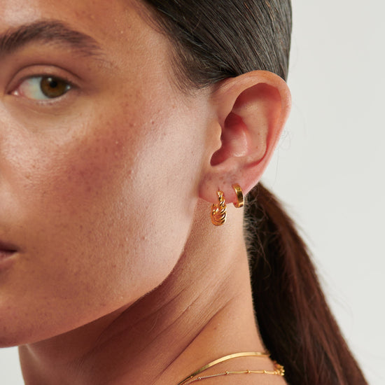 Chubby Huggies | 18ct Gold Plated Vermeil Earrings Missoma