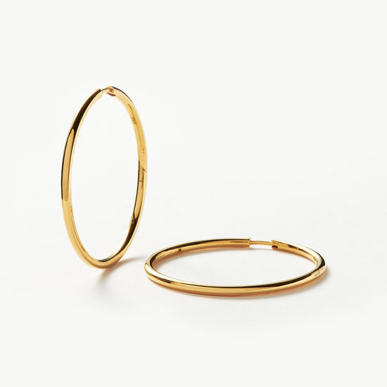 Classic Large Hoop Earrings | 18ct Gold Plated Vermeil Earrings Missoma