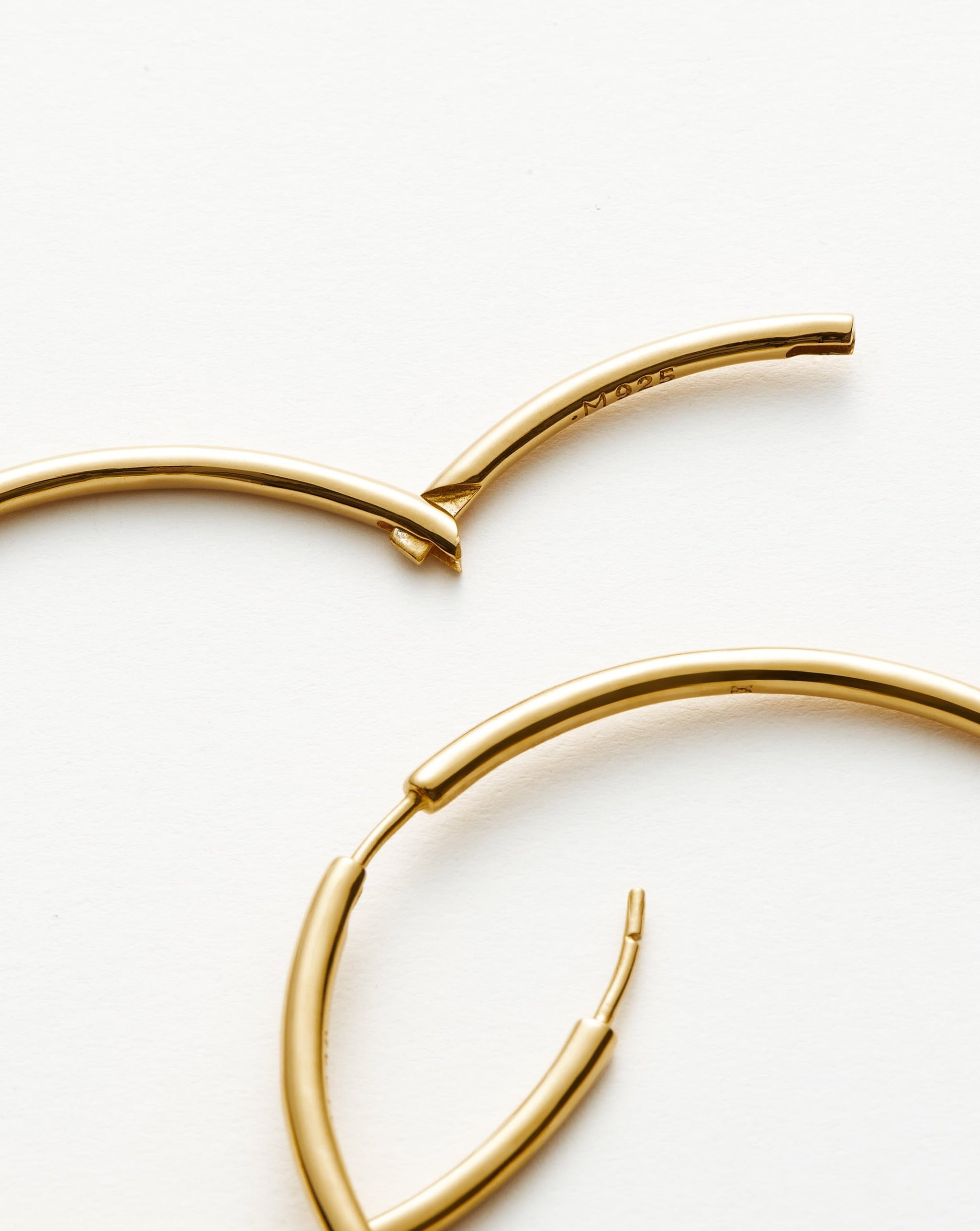 Classic Oversized Hoop Earrings | 18ct Gold Plated Vermeil Earrings Missoma