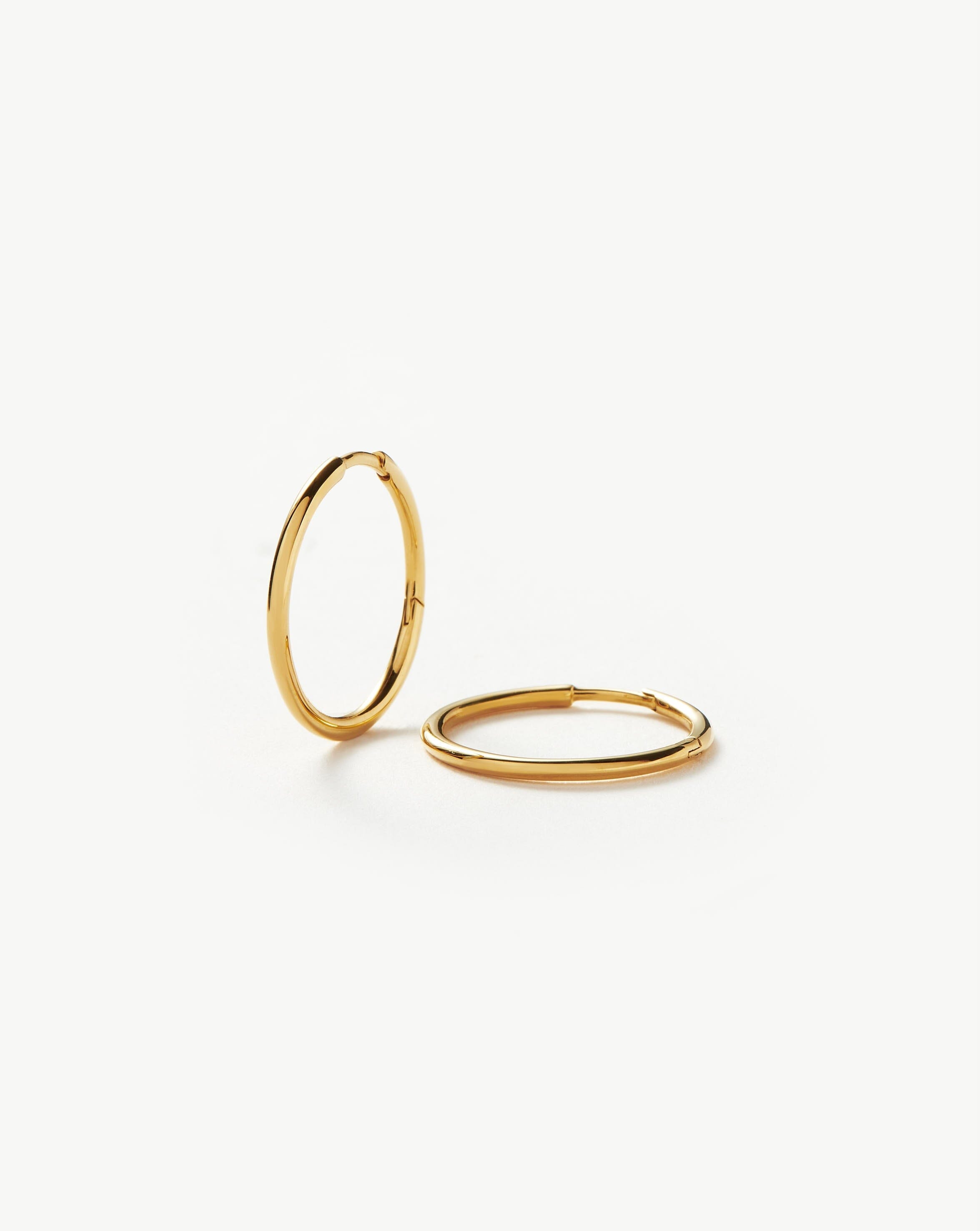 Classic Small Hoop Earrings | 18ct Gold Plated Earrings | Missoma