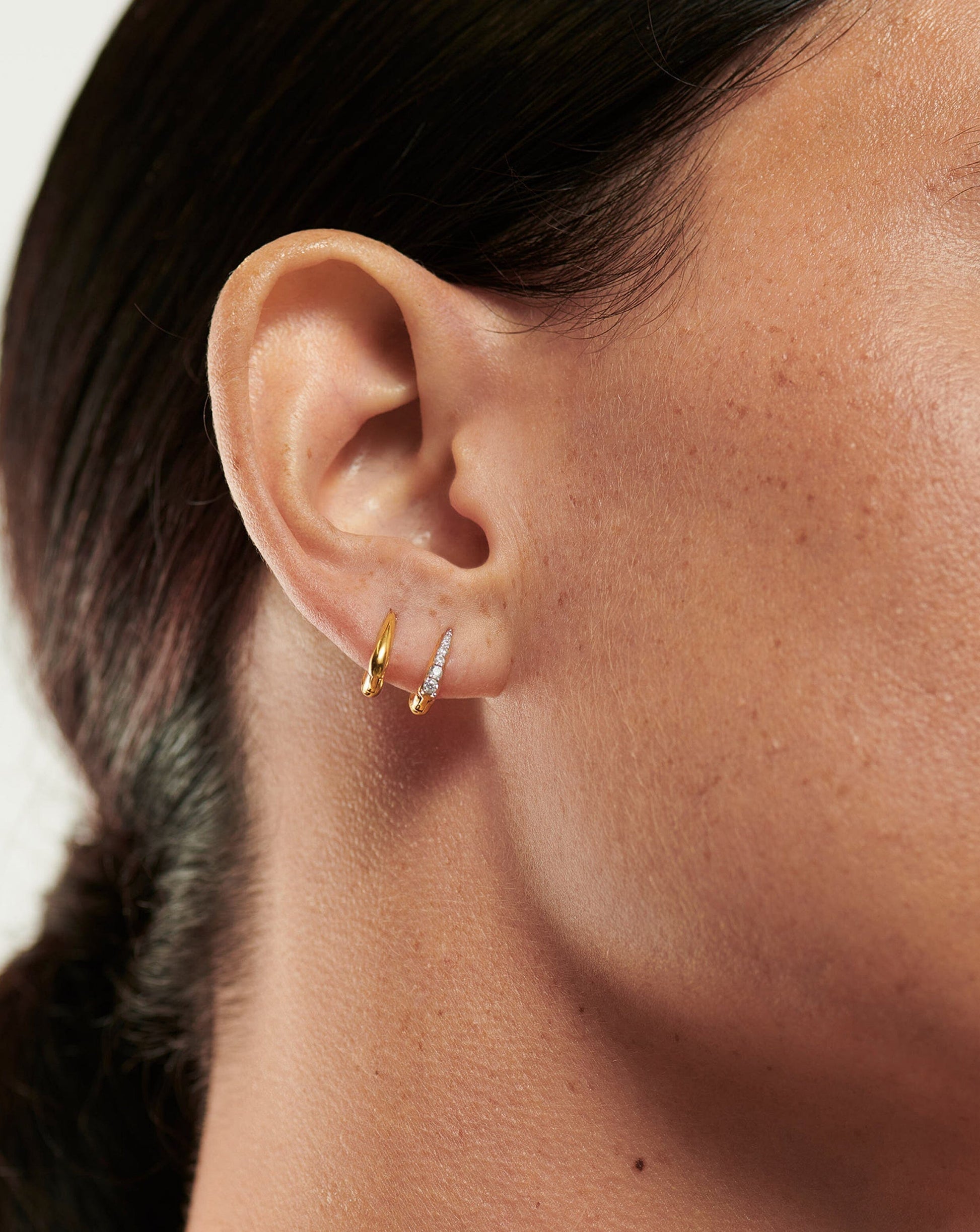 Claw Huggies | 18ct Gold Plated Vermeil Earrings Missoma