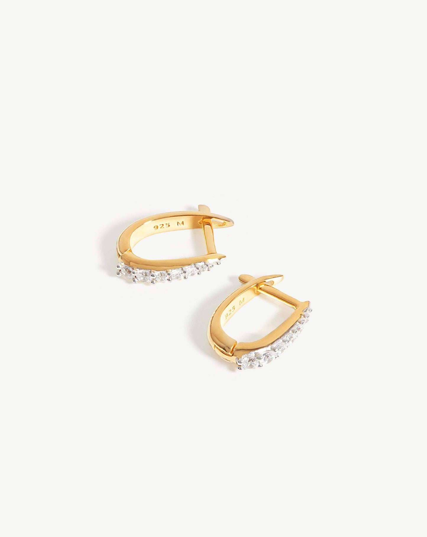 Claw Huggies | 18ct Gold Plated Vermeil/Pavé Earrings Missoma