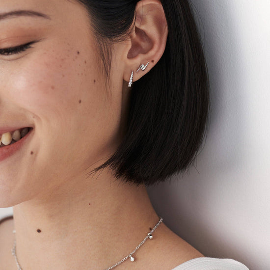 Claw Huggies | Sterling Silver/Pavé Earrings Missoma