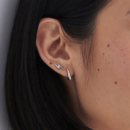 Claw Huggies | Sterling Silver/Pavé Earrings Missoma